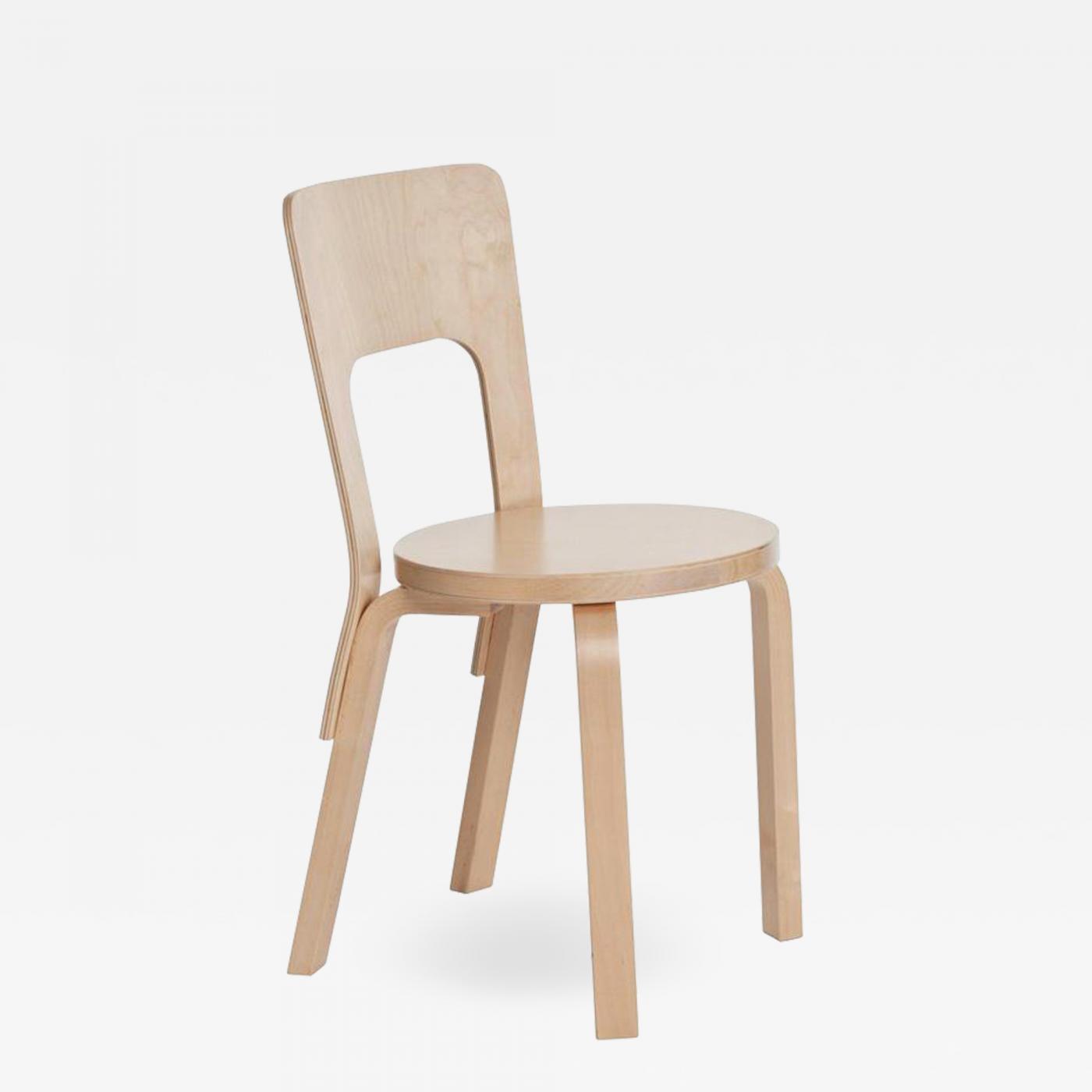 Authentic Chair 66 in Birch by Alvar Aalto & Artek