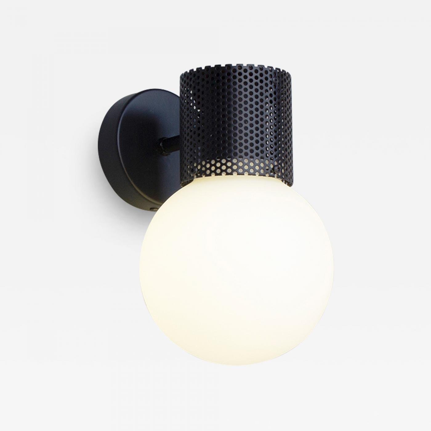 black tube sconce