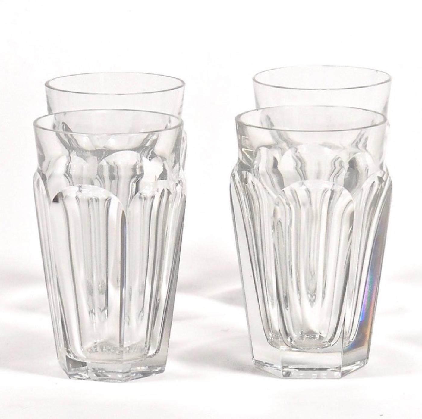 Baccarat - Four Baccarat Talleyrand Crystal Pastis Glasses, 1960's