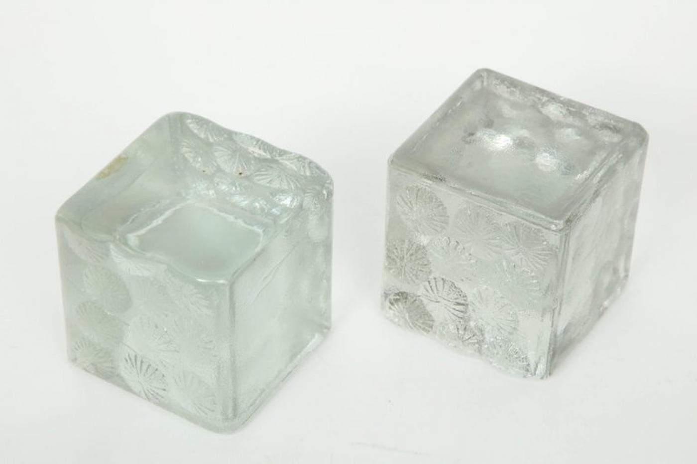 Blenko Glass Co Blenko Solid Glass Block Bookends