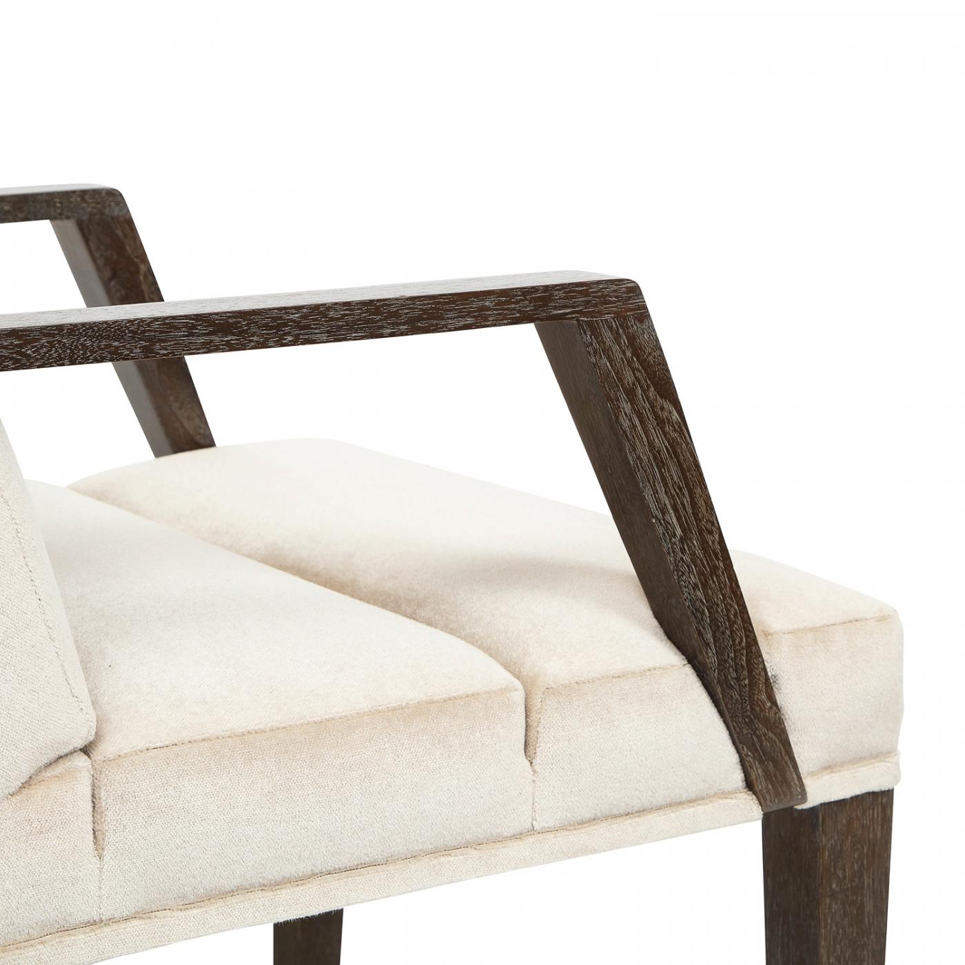 Bright The Bright Group Set of 8 Dining Chairs with Silk Mohair Upholstery 2000s