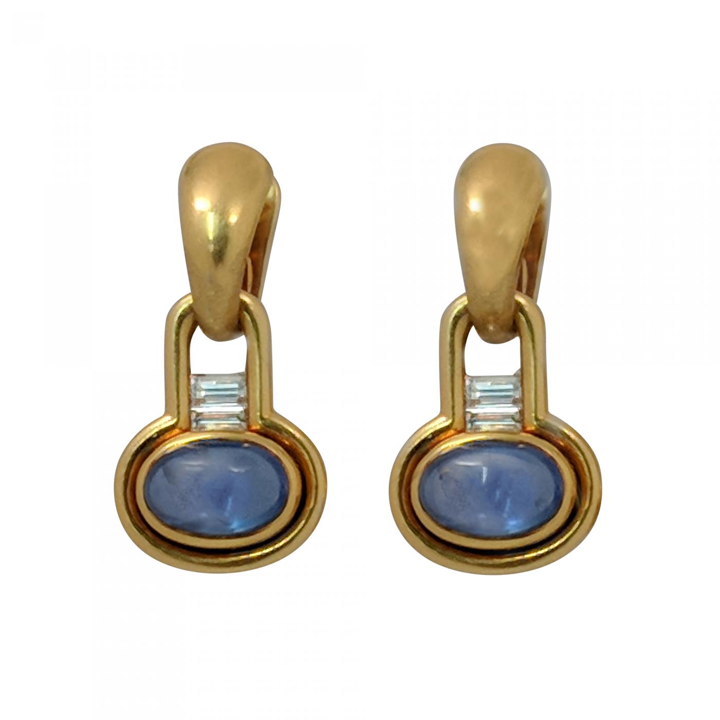 bulgari sapphire earrings