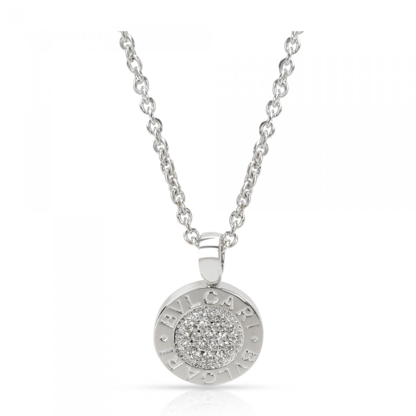 bvlgari white gold pendant