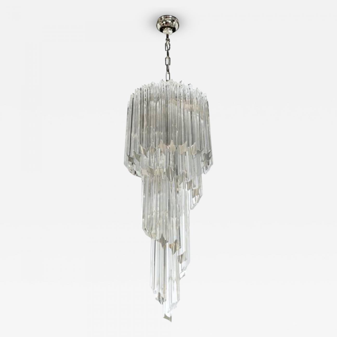 Camer Glass 1960 S Crystal Spiral Chandelier Listings Furniture Lighting Chandeliers And Pendants Camer Glass