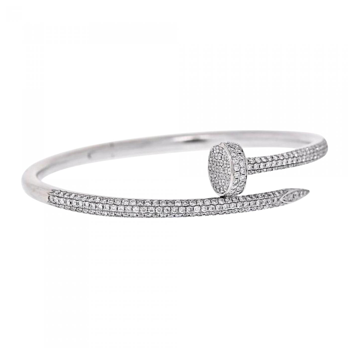 Real Diamonds Diamond And Gold Cartier Bracelet Screw Bracelet, Weight:  18.68g at Rs 128000 in Surat