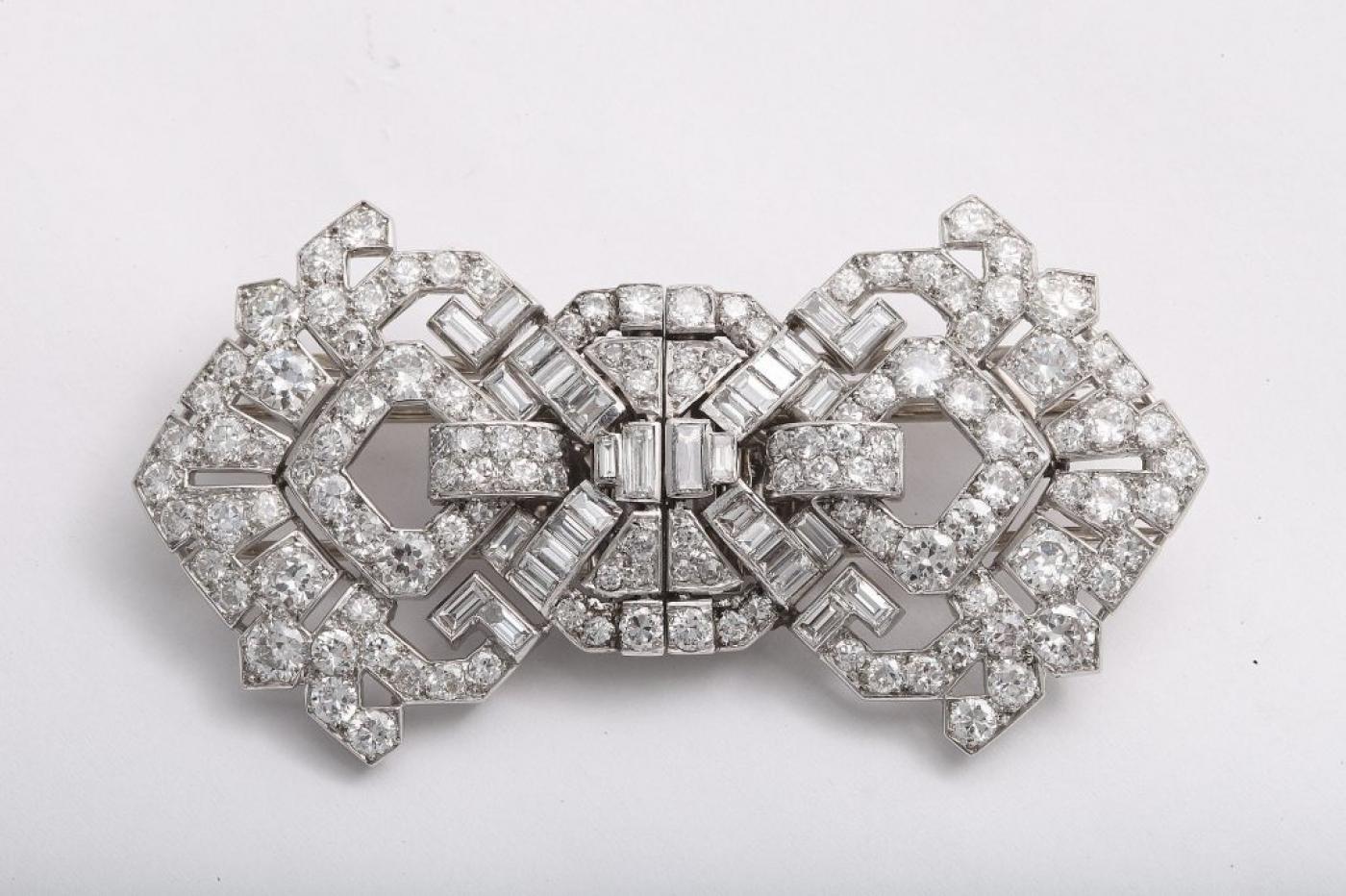 Cartier - CARTIER Art Deco Diamond Clips