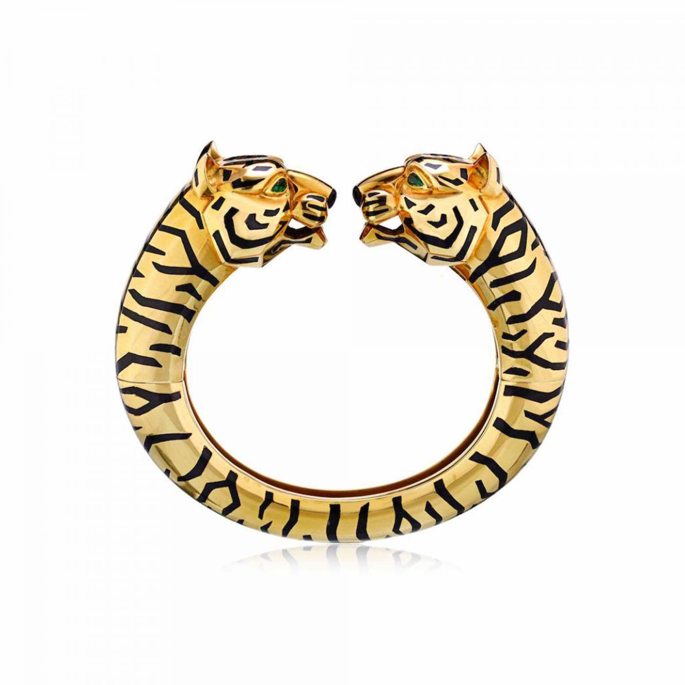 cartier double panther bracelet