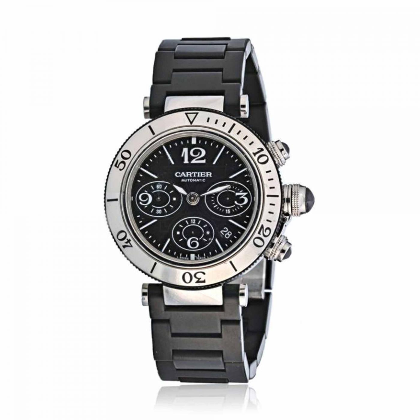 CARTIER PASHA SEATIMER STAINLESS STEEL 