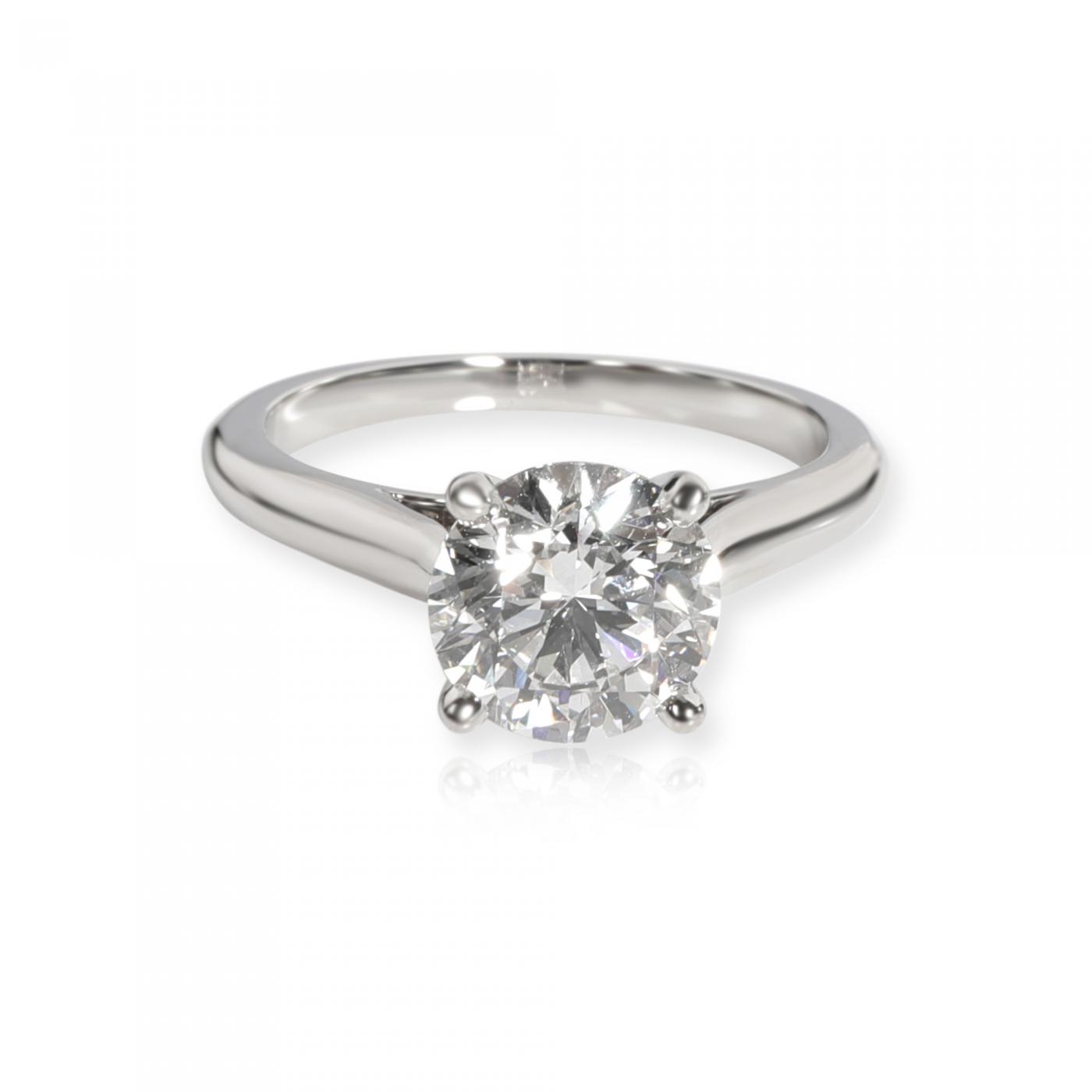 cartier 1895 diamond platinum engagement ring