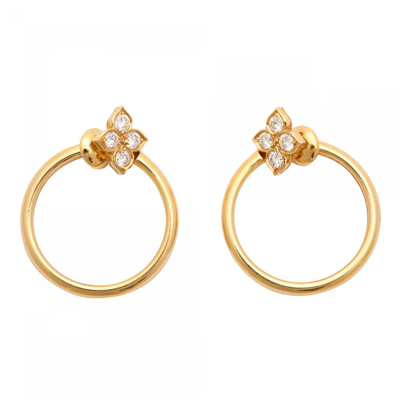 gold earrings cartier