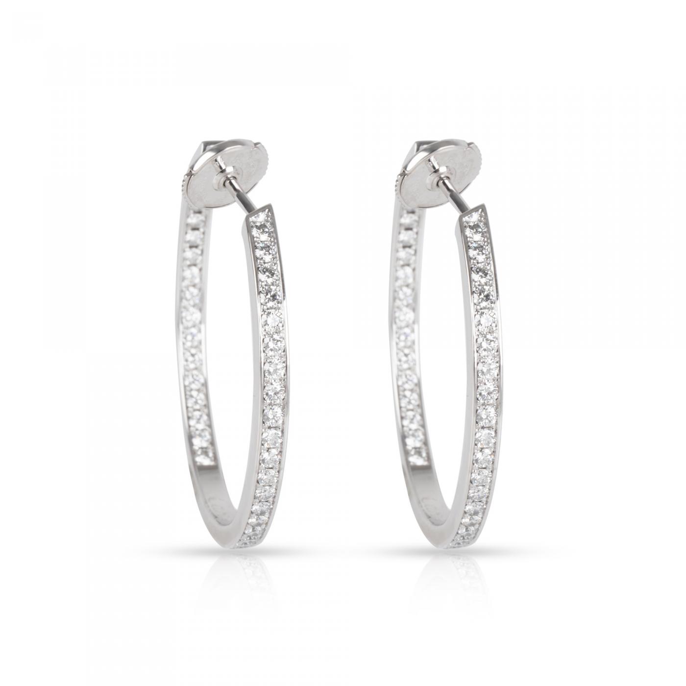 cartier diamond hoops