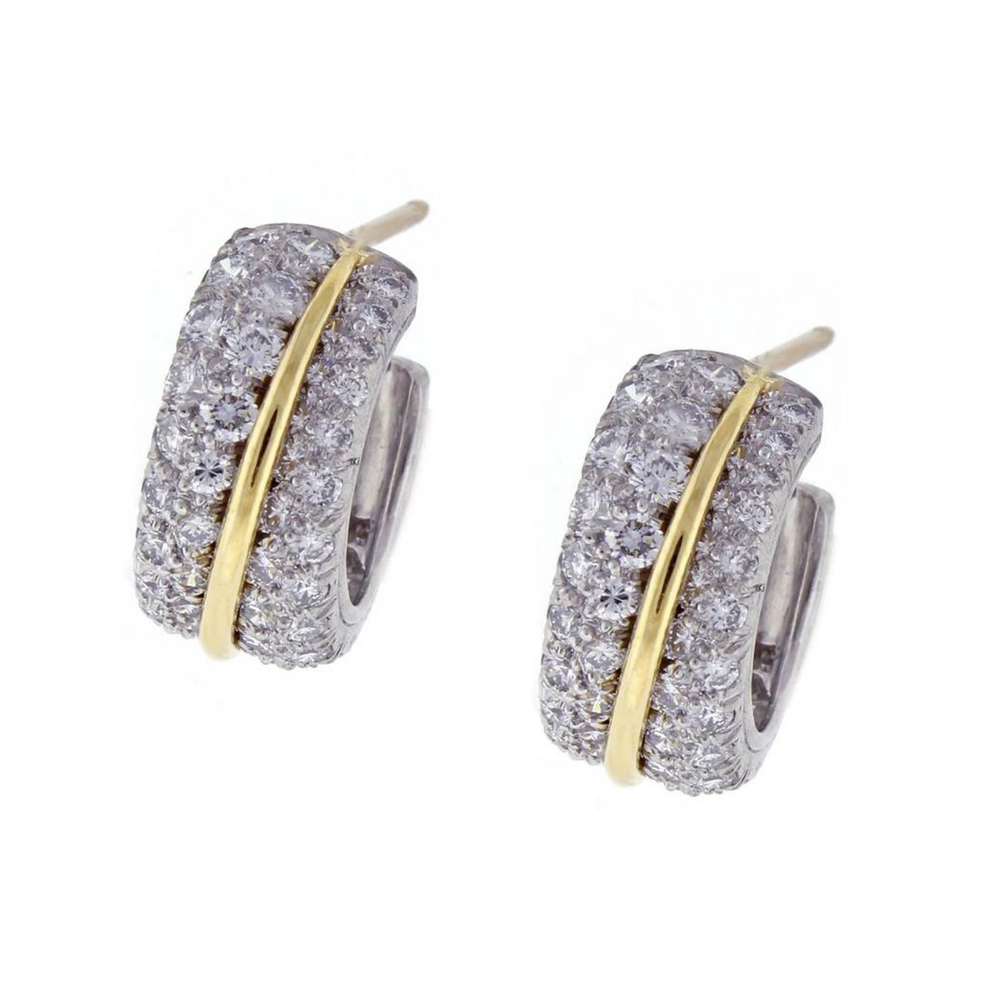 cartier diamond hoops