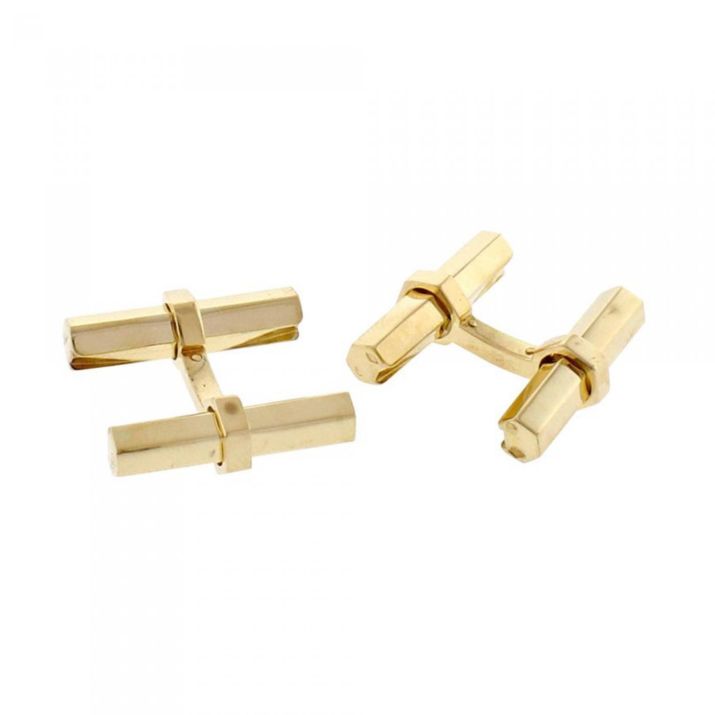 cartier cufflinks gold