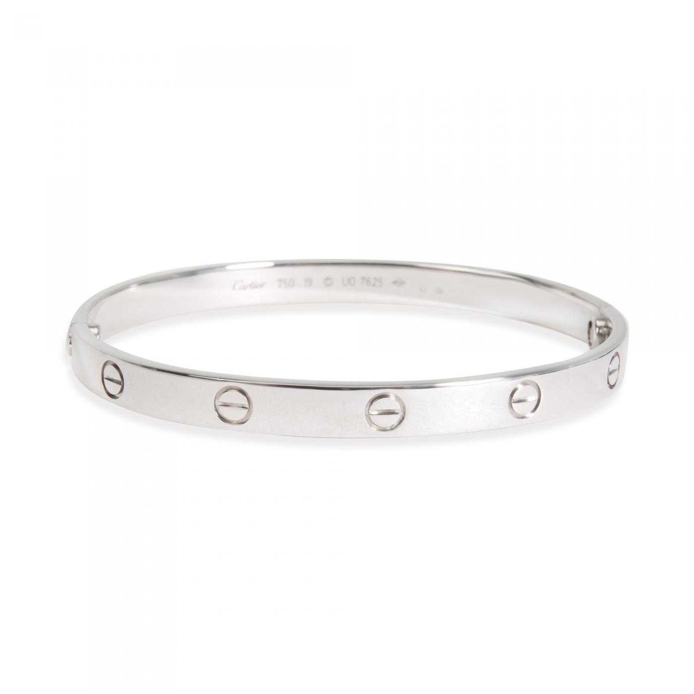 Cartier Love Bracelet in 18K White Gold 