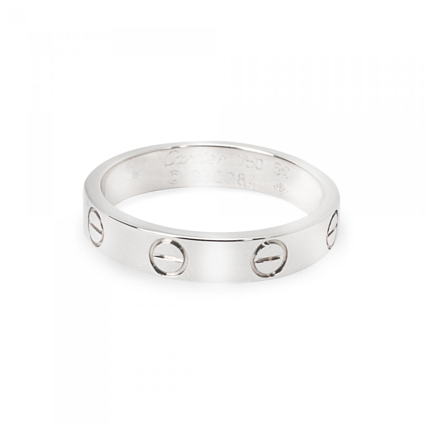 Nieuw Cartier - Cartier Love Ring in 18K White Gold - Unisex OV-02