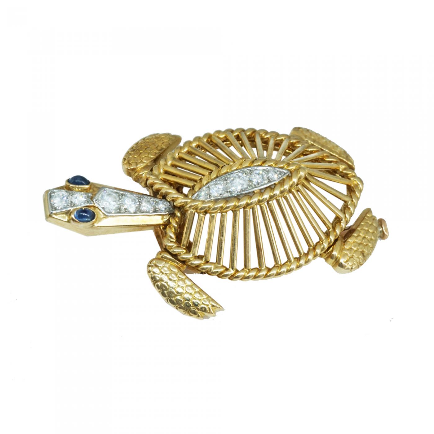 Cartier Paris Vintage Turtle Brooch