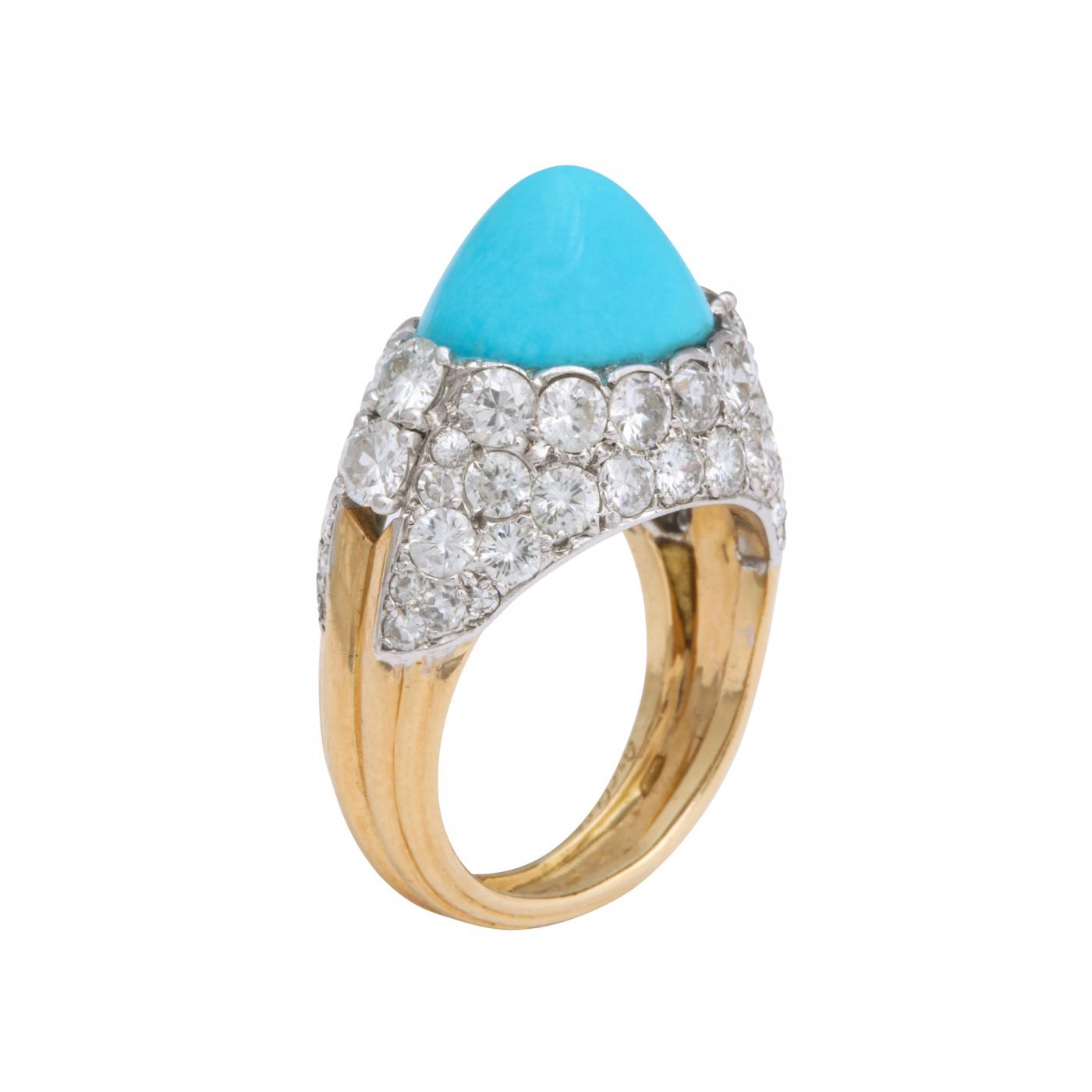 cartier turquoise ring