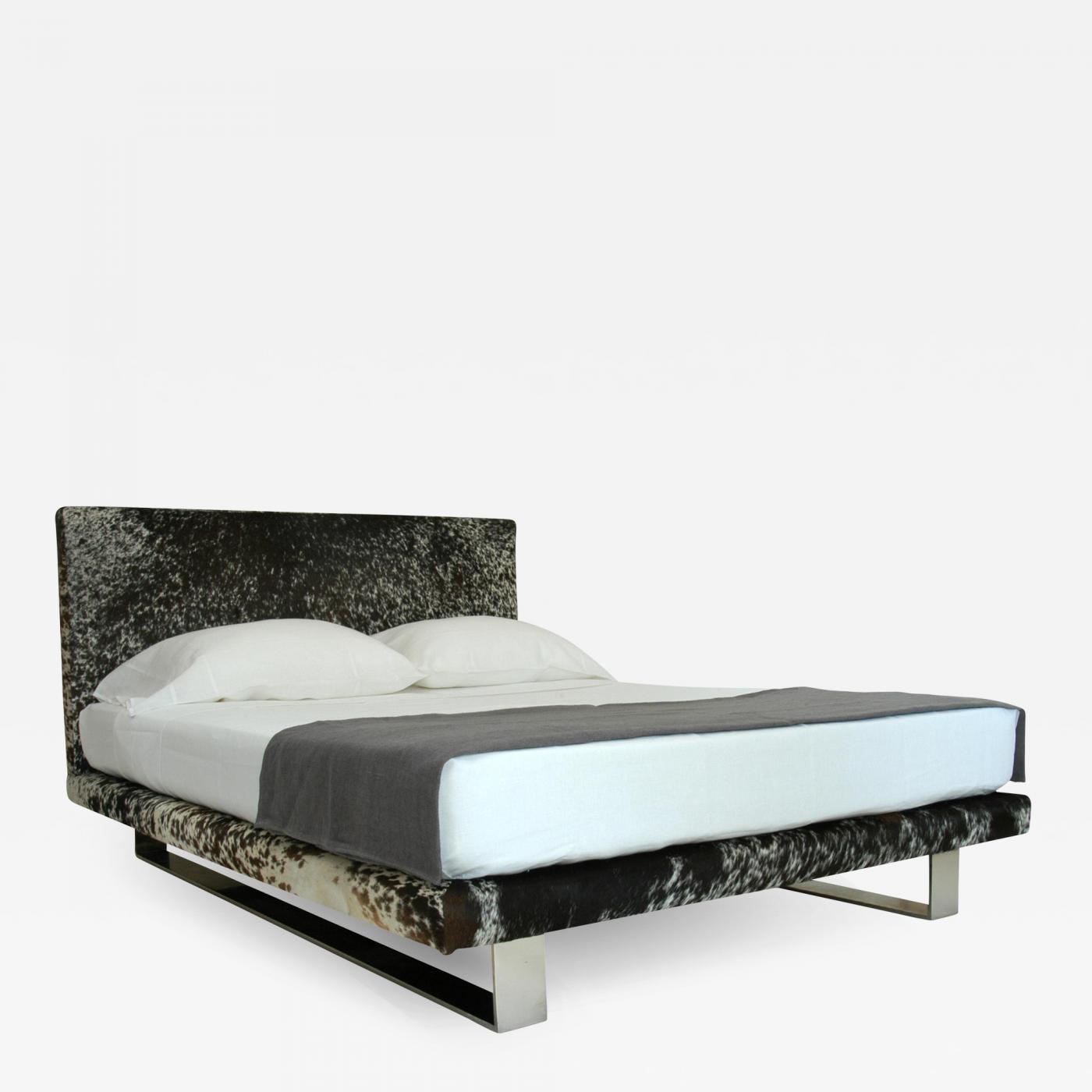 Designlush Modernist Cowhide Platform Bed
