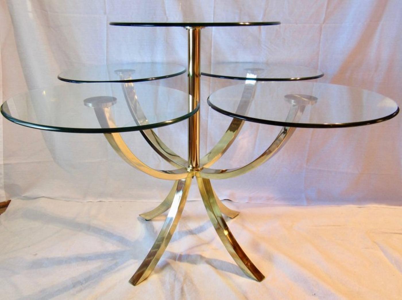 Design Institute America / DIA - Midcentury Brass and Glass Dining ...