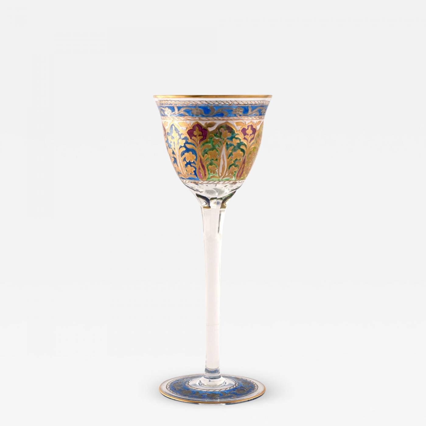 Art Wine Glass- Fritz Heckert, Austria Beauty, Unique Handmade