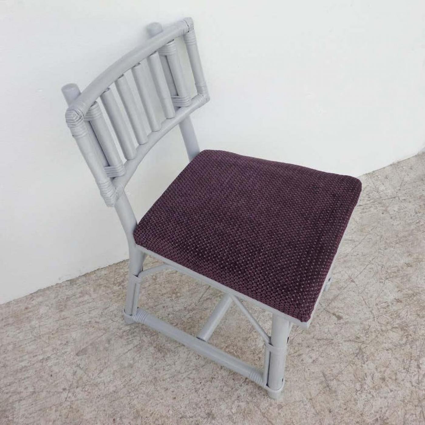 Ficks Reed - Set of 5 Ficks Reed Bamboo Chairs by John Wisner