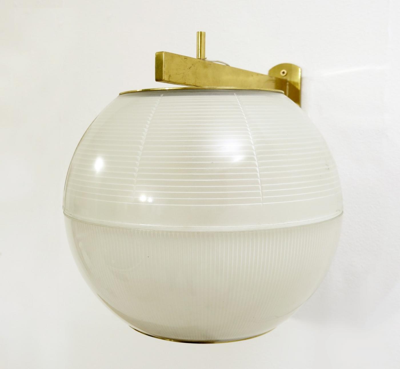 Galassia Pair of Italian Mid Century Globe Wall Lights by Galassia