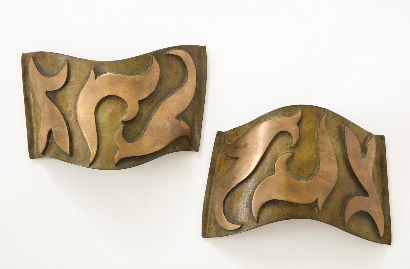 Garouste & Bonetti - Pair of Bronze Sonate Sconces by Garouste & Bonetti