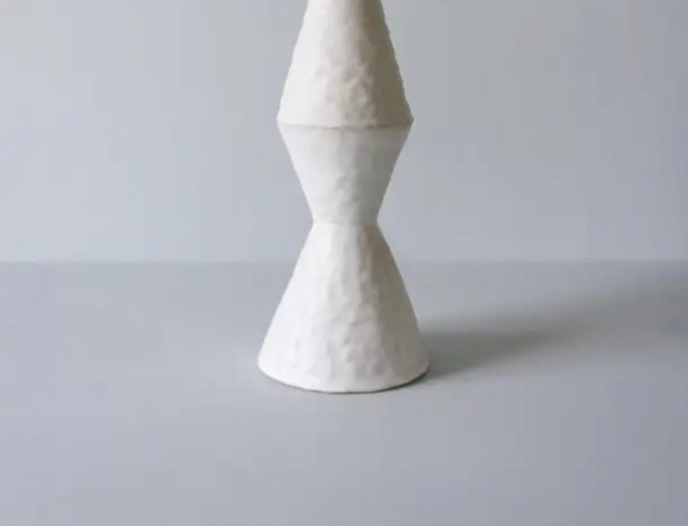 Giselle Hicks - Giselle Hicks Contemporary White Ceramic Vase, 2019