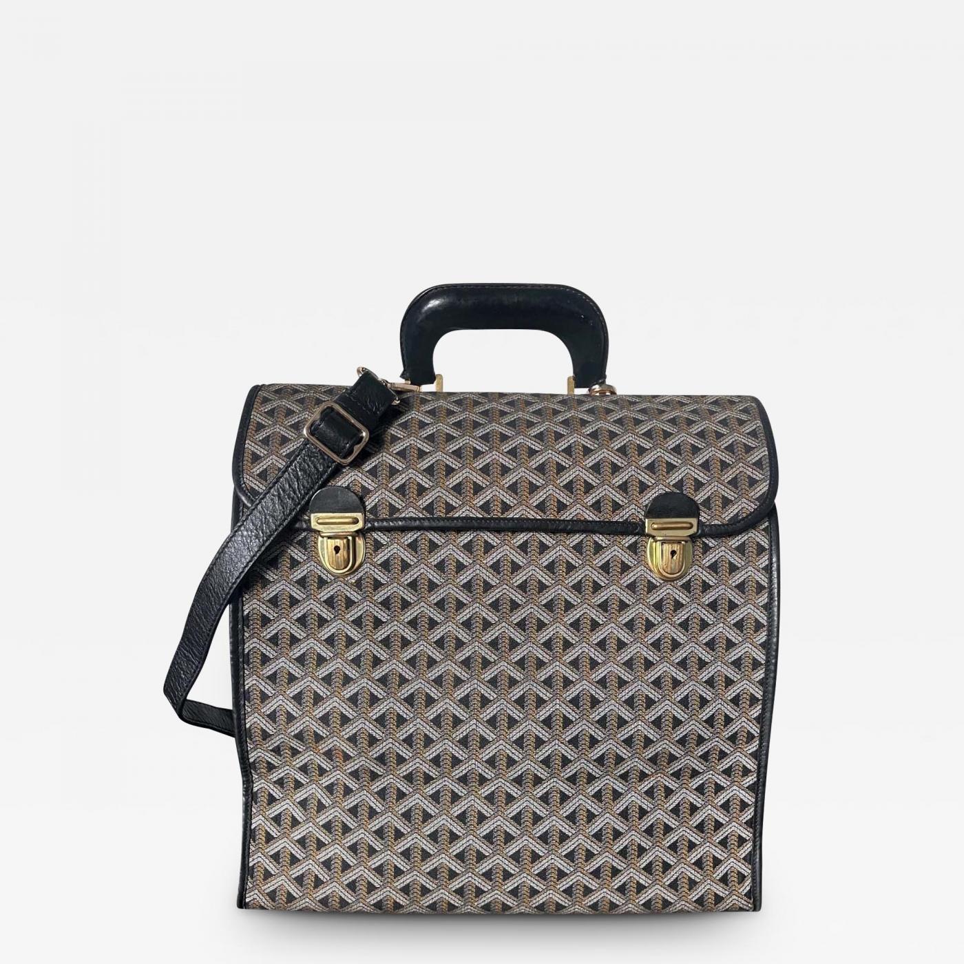 Goyard Steamer Bag in Canvas and Leather