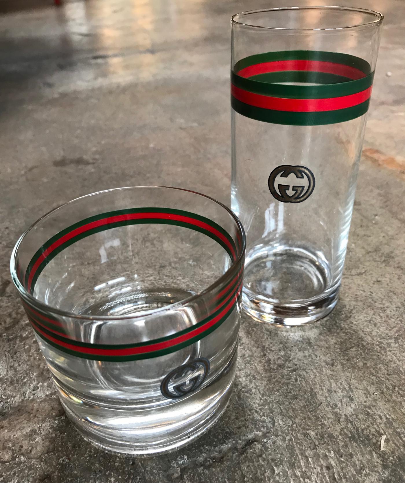 gucci drinking glasses