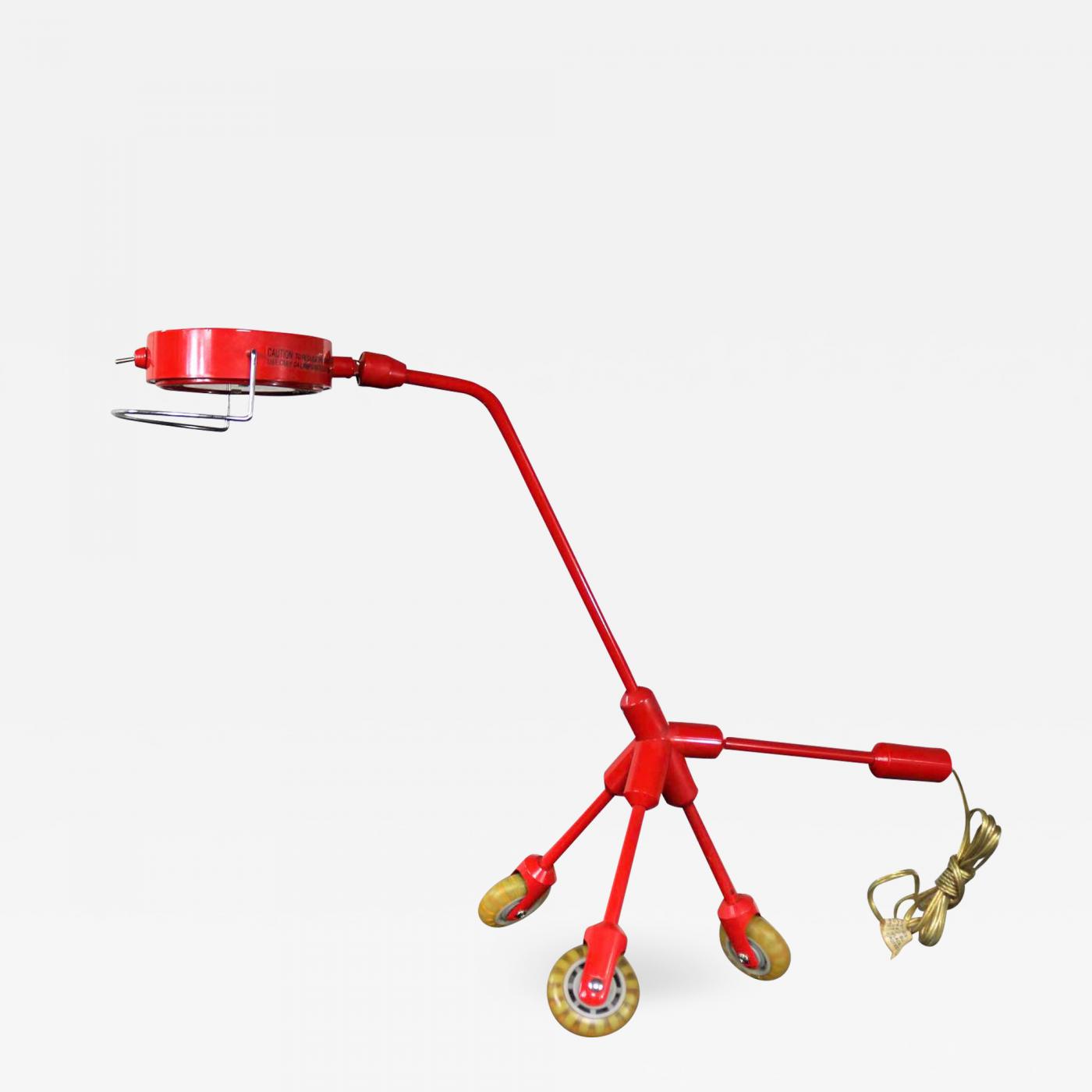 IKEA - Kila red dog rolling table lamp harry allen for ikea