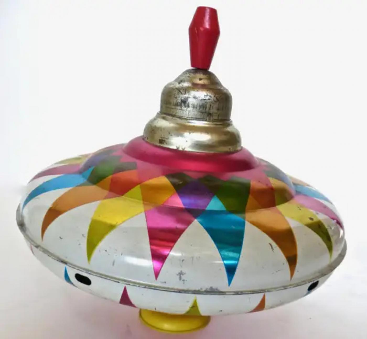 J. Chein & Co. - Vintage Child's Toy Tin Large Spinning Top by Chein ...