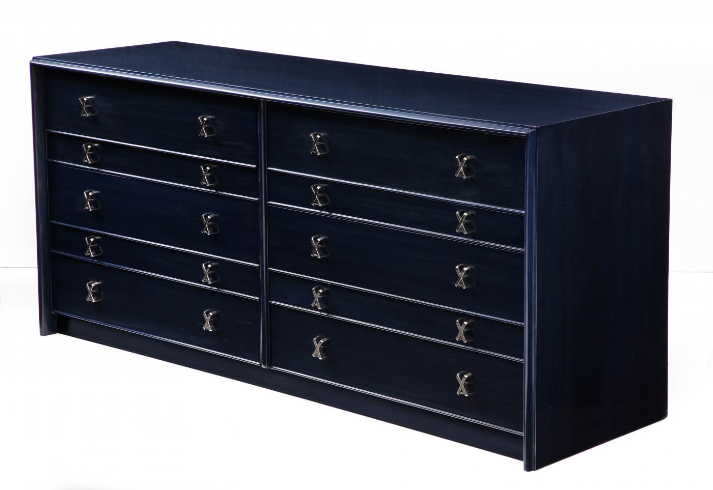 Johnson Furniture Paul Frankl Midnight Stained Dresser