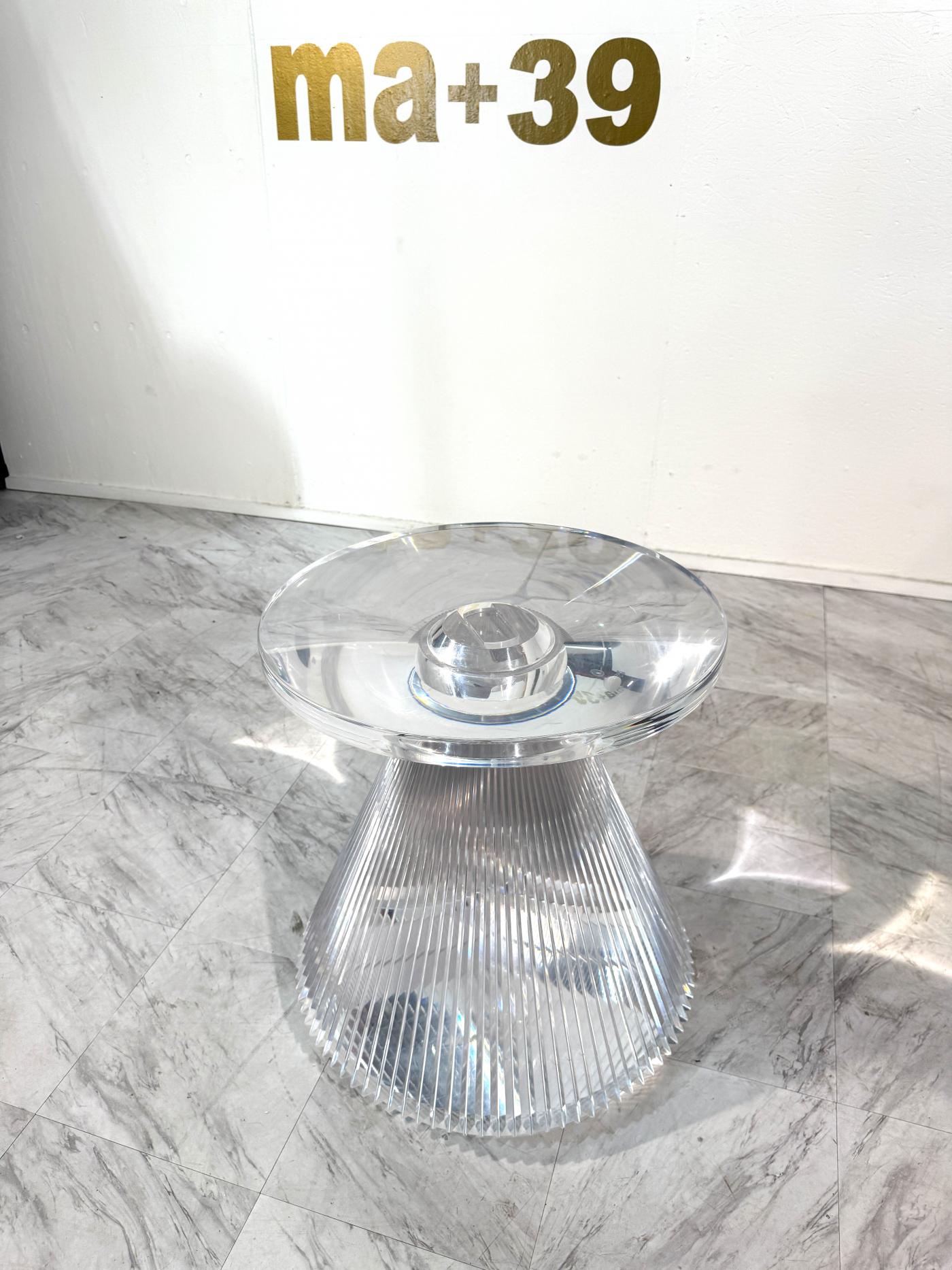 Kartell - Transparent Acrylic Side Table by Kartell, Italy 1970s