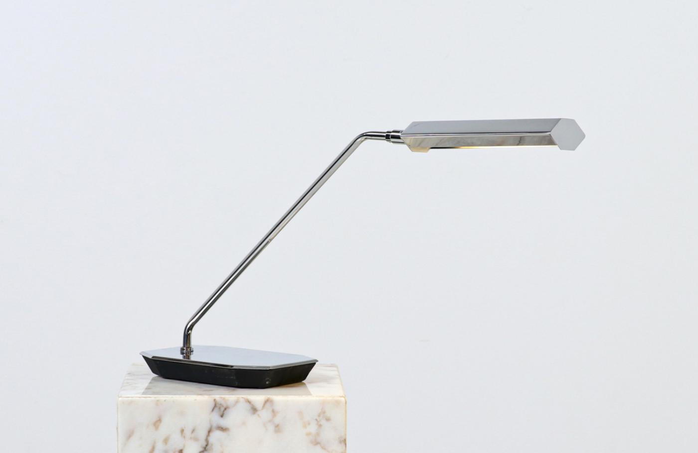 Koch & Lowy - Mid-Century Modern Chrome Table Lamp by Koch & Lowy