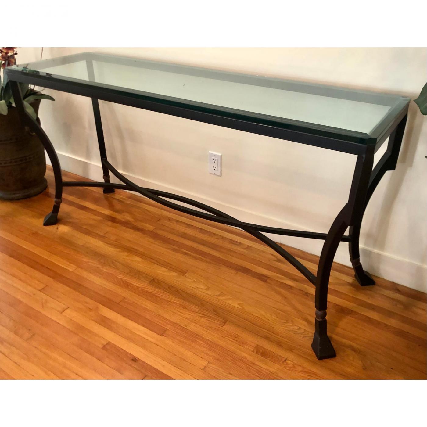 Kreiss Kreiss Luxury Home Iron & Glass Palomino Console Table