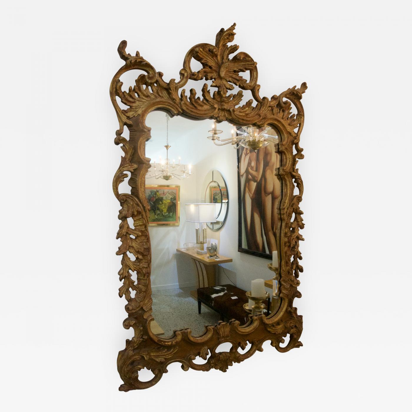 La Barge Chippendale Rococo Style Wall Mirror