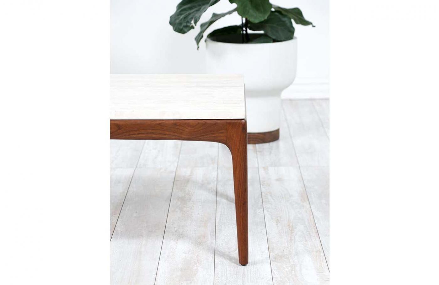 Lane Furniture Lane "Rhythm" Coffee Table with Roman Travertine Stone Top