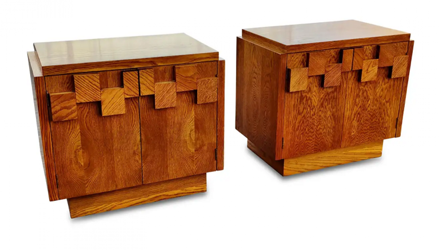 Lane Furniture Vintage Paul Evans Style Lane Brutalist, Staccato or