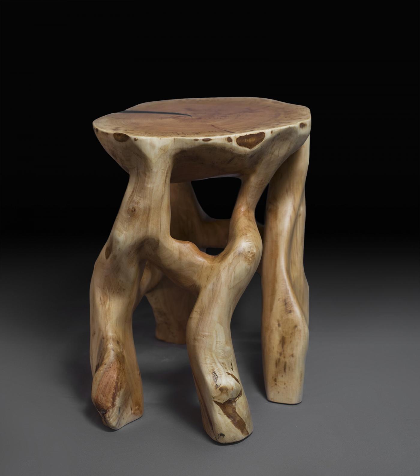 Logniture Satyrs, Sculptural side table, pedestal, night table, stool