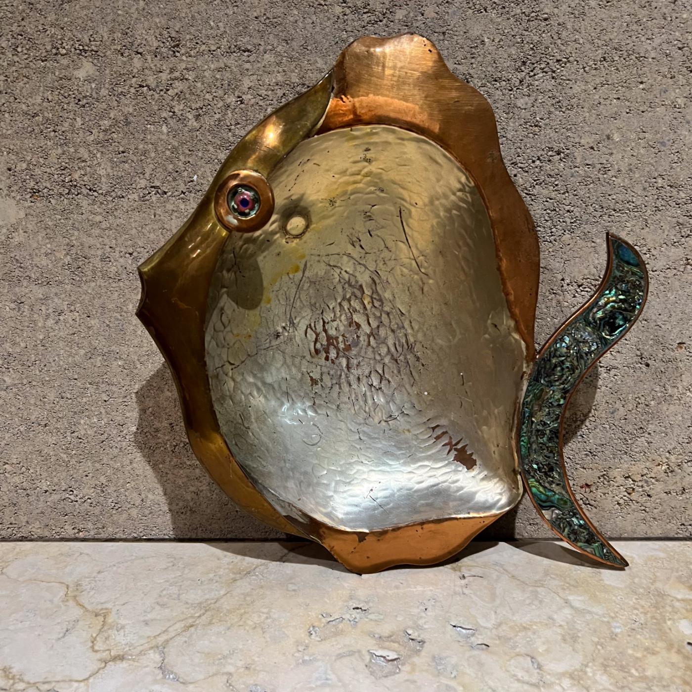 Picture Idea: Los Castillo 1960S Los Castillo Abalone Mixed Metal Fish Bowl