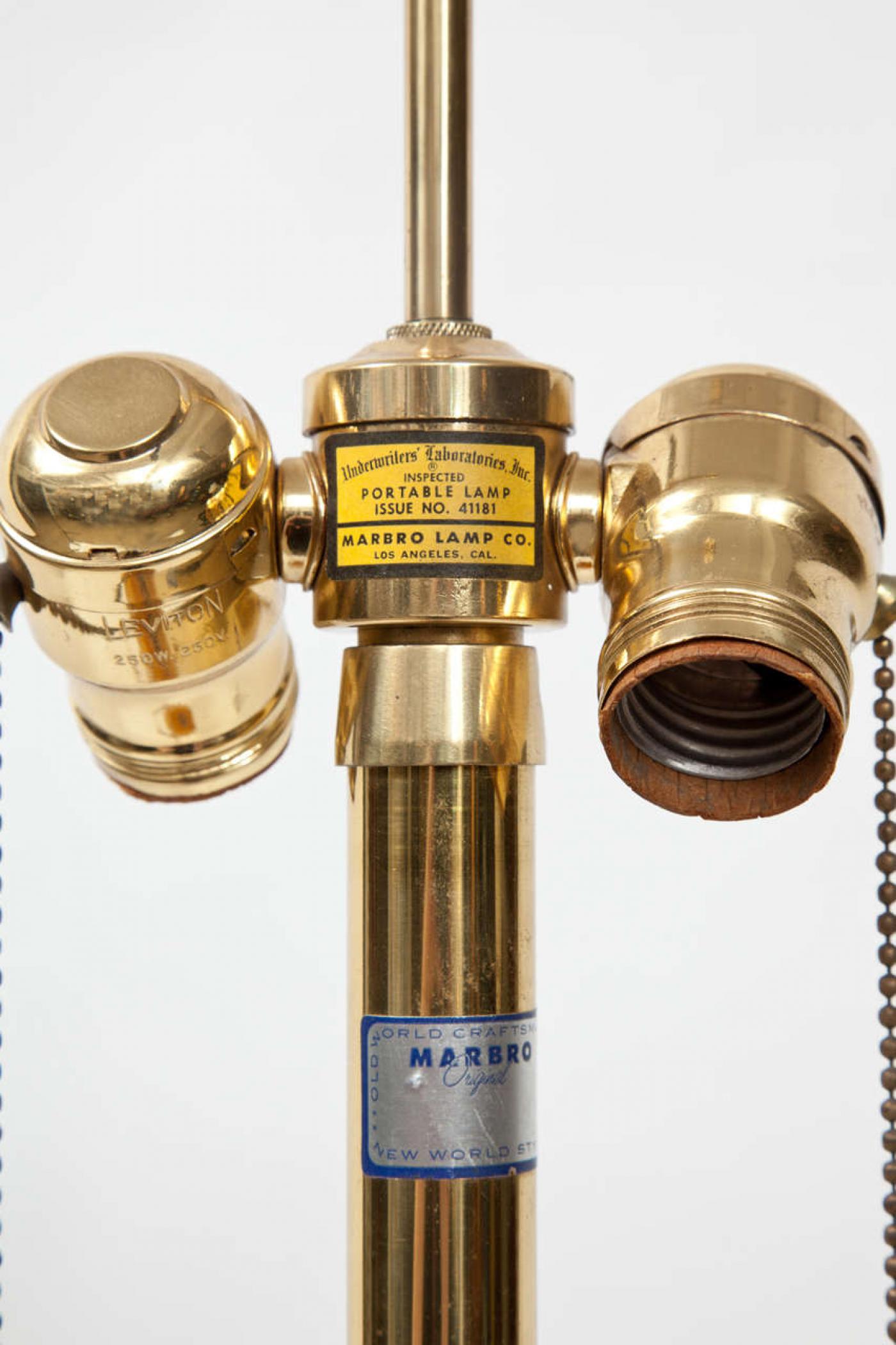 Marbro Lamp Company Pair of Murano Glass Lamps by Marbro