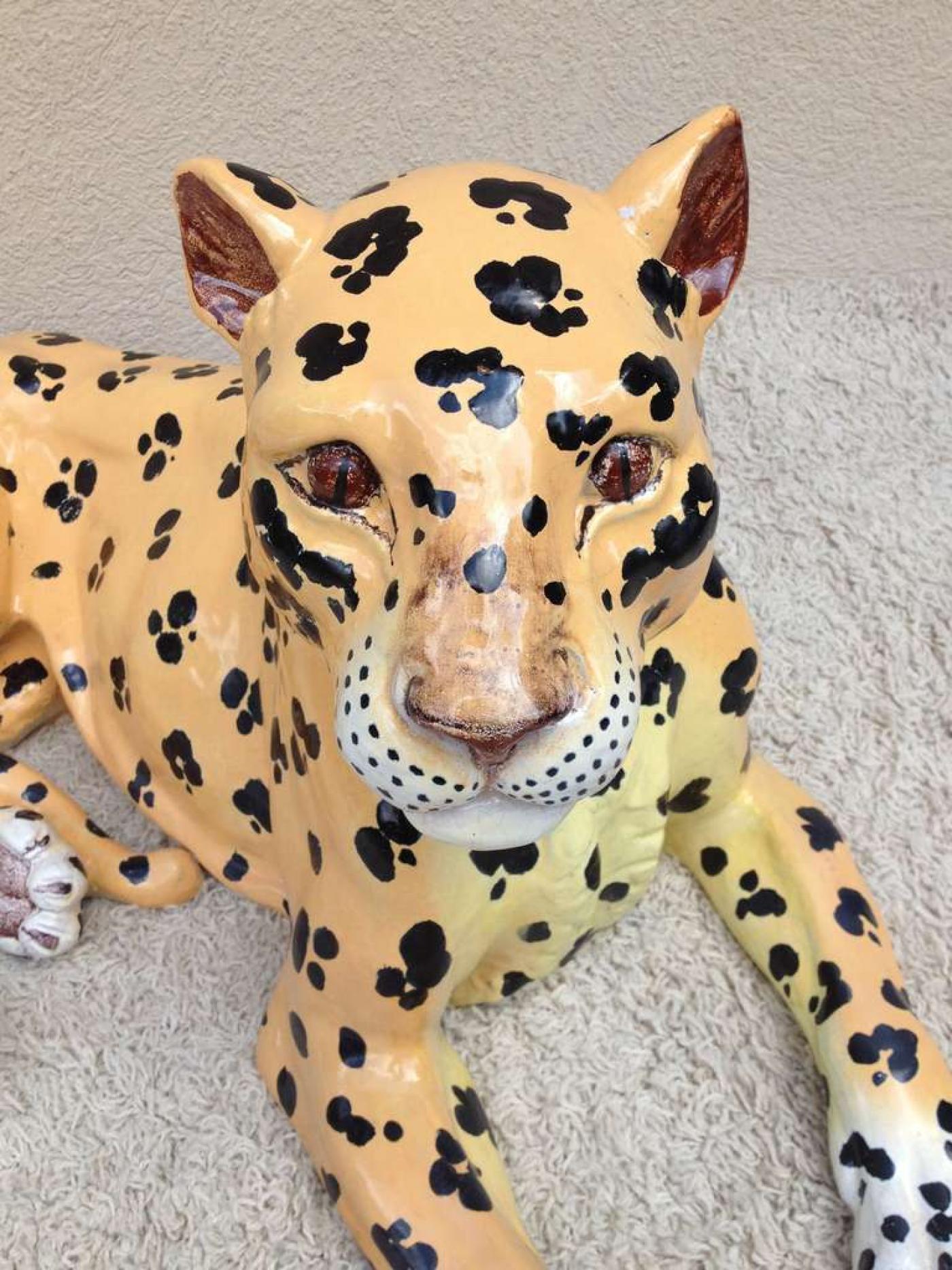 Meiselman Imports Meiselman Italian Extra Large Ceramic Leopard