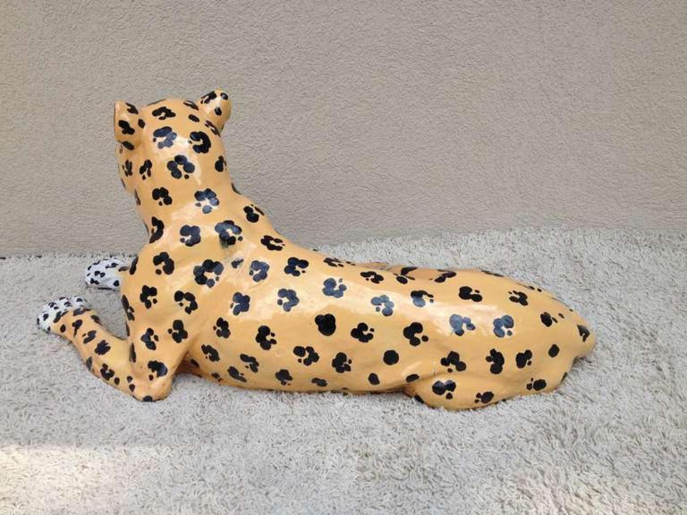 Meiselman Imports Meiselman Italian Extra Large Ceramic Leopard