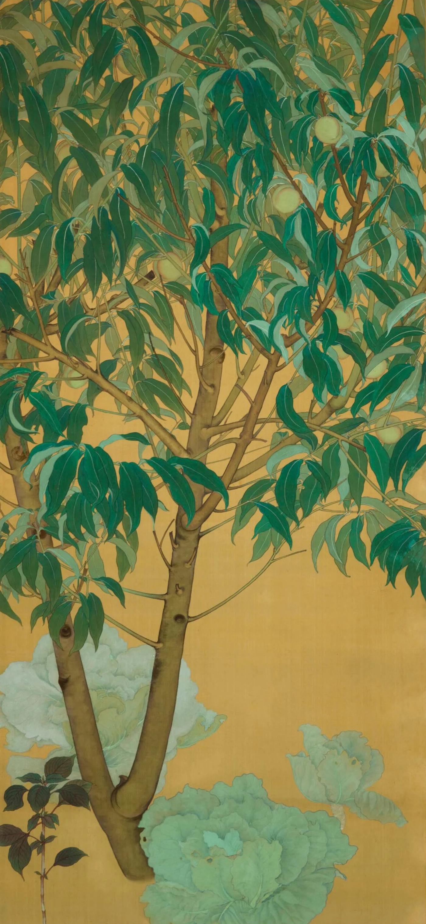 Nihonga - Peach Tree, 1920s-30s