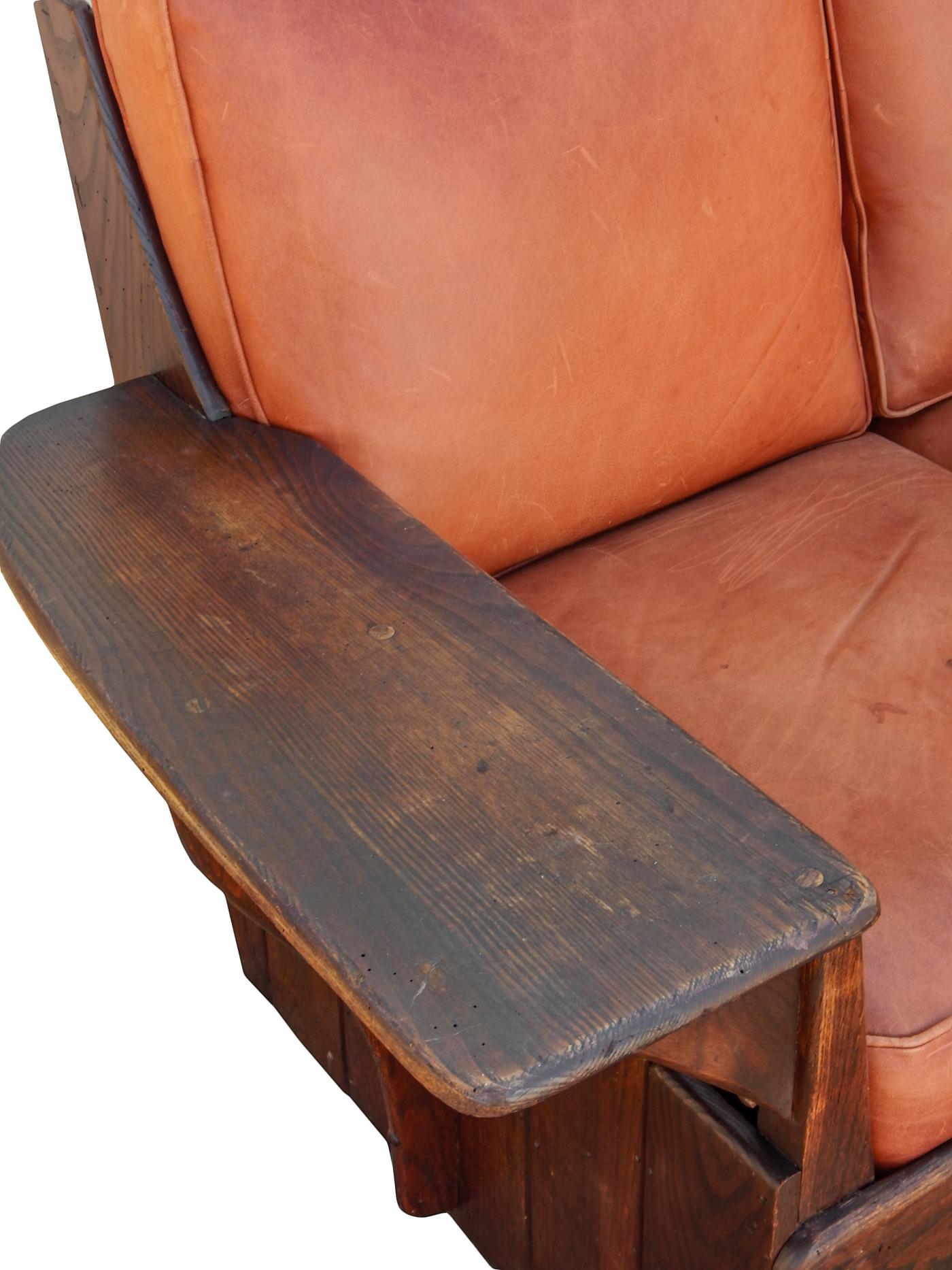 Old Hickory Furniture Co. Hickory 1930’s Paddle Arm Sofa w