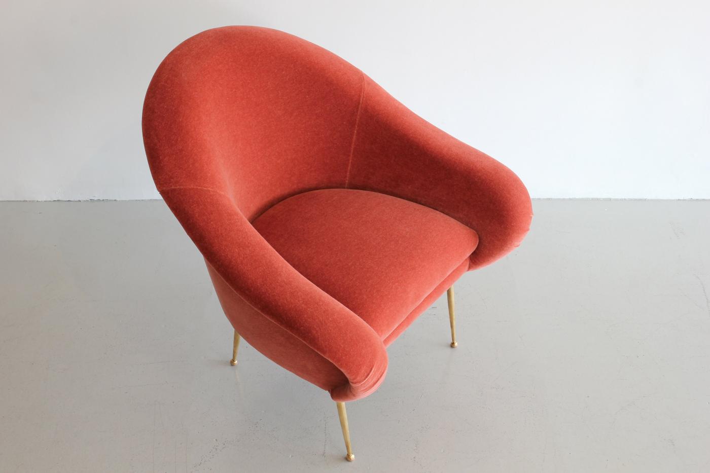 Orange Furniture PAIR OF SALON SLIPPER CHAIRS BY ORANGE FURNITURE