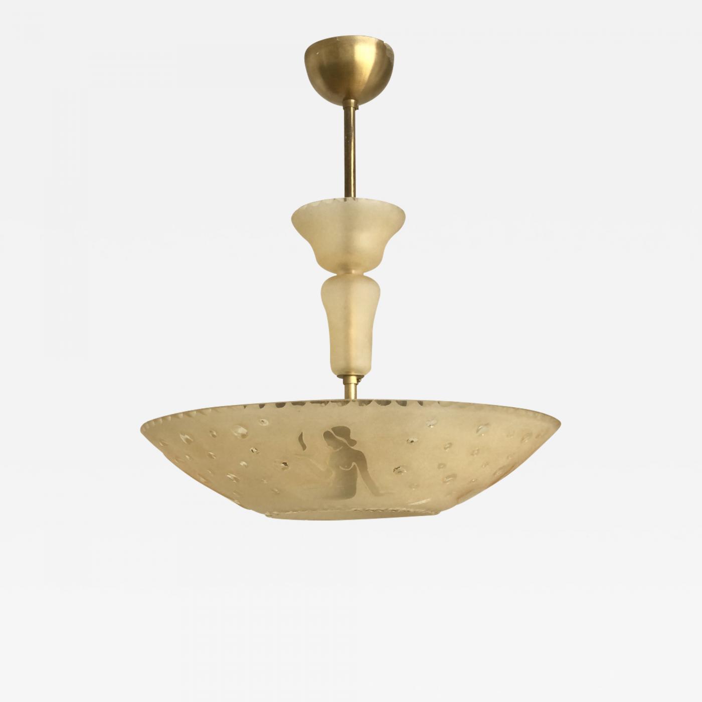 Orrefors - Swedish lighting pendant Orrefors attributed