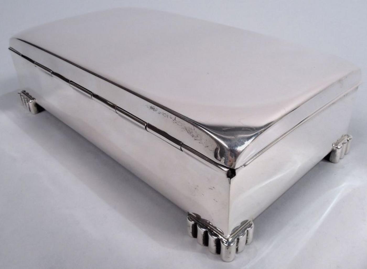 Poole - Classic Midcentury Modern Sterling Silver Box by Poole