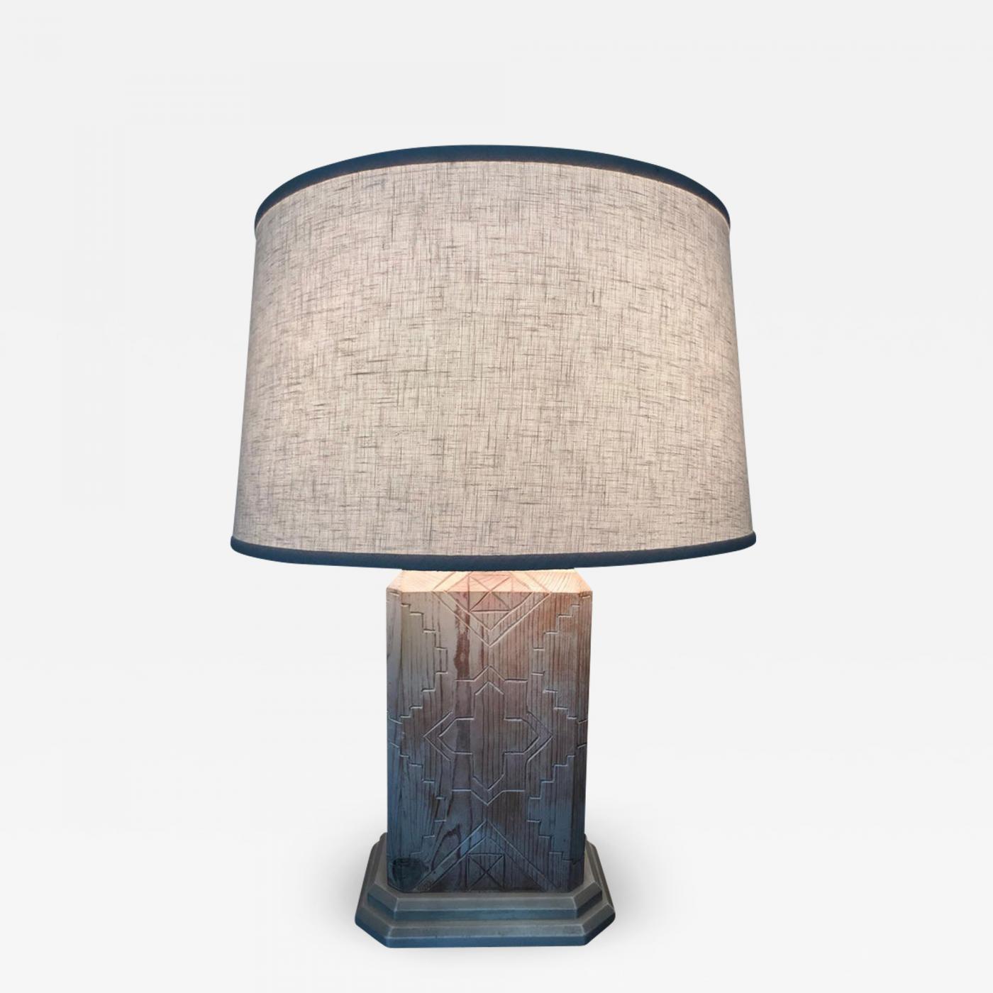 oak bedside lamp